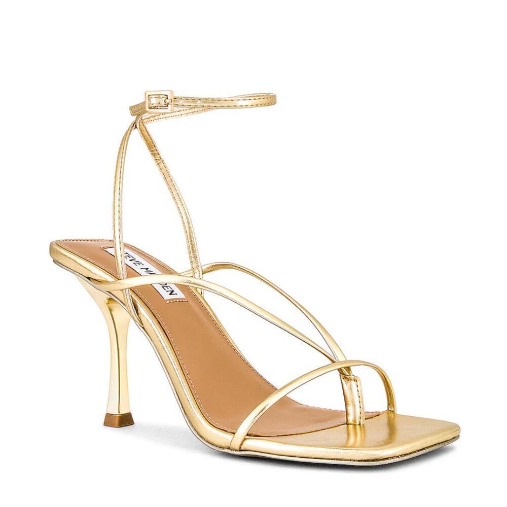 Steve Madden Gold Strappy Heels